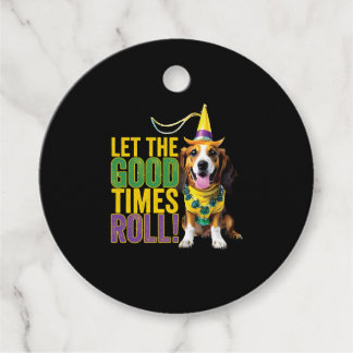 Lass The Good Times Roll - Funny Mardi Gras Hunde Geschenkanhänger