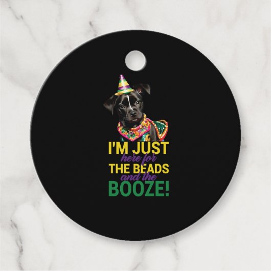 Lass The Good Times Roll - Funny Mardi Gras Hunde Geschenkanhänger (Vorderseite)