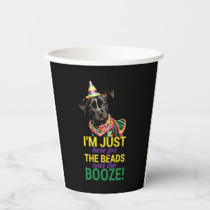 Lass The Good Times Roll - Funny Mardi Gras Hunde Pappbecher