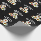 Lass The Good Times Roll Funny Sushi Puns Dark BG Geschenkpapier (Ecke)