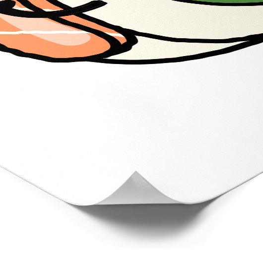 Lass The Good Times Roll Funny Sushi Puns Poster (Ecke)