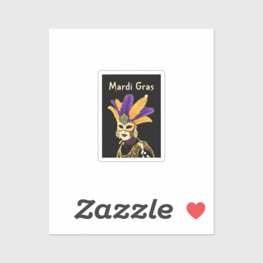 "Lass the Good Times Roll: Mardi Gras Celebration" Aufkleber (Blatt)