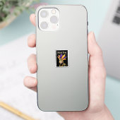 "Lass the Good Times Roll: Mardi Gras Celebration" Aufkleber (Telefon)