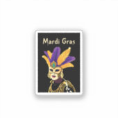 "Lass the Good Times Roll: Mardi Gras Celebration" Aufkleber (Vorderseite)