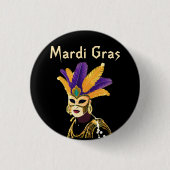 "Lass the Good Times Roll: Mardi Gras Celebration" Button (Vorderseite)