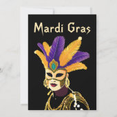 "Lass the Good Times Roll: Mardi Gras Celebration" Einladung (Rückseite)
