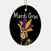 "Lass the Good Times Roll: Mardi Gras Celebration" Keramik Ornament (Rechts)