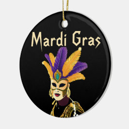 "Lass the Good Times Roll: Mardi Gras Celebration" Keramik Ornament