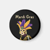 "Lass the Good Times Roll: Mardi Gras Celebration" Magnet (Vorne)