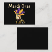 "Lass the Good Times Roll: Mardi Gras Celebration" Mitteilungskarte (Vorne/Hinten)