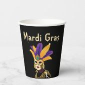 "Lass the Good Times Roll: Mardi Gras Celebration" Pappbecher (Vorderseite)