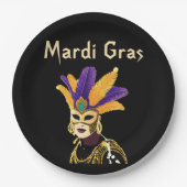 "Lass the Good Times Roll: Mardi Gras Celebration" Pappteller (Vorderseite)