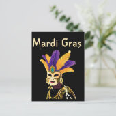 "Lass the Good Times Roll: Mardi Gras Celebration" Postkarte (Stehend Vorderseite)