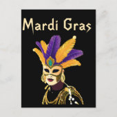 "Lass the Good Times Roll: Mardi Gras Celebration" Postkarte (Vorderseite)