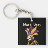 "Lass the Good Times Roll: Mardi Gras Celebration" Schlüsselanhänger (Vorderseite)