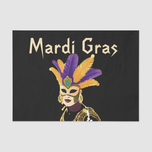 "Lass the Good Times Roll: Mardi Gras Celebration" Seidenpapier (Vorderseite)