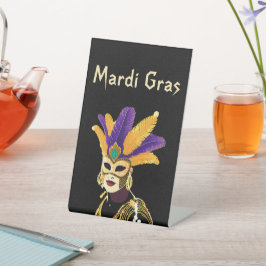 "Lass the Good Times Roll: Mardi Gras Celebration" Sockelschild