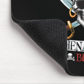 Lass the Pirate Shenanigans Begian Pirate Skull Ha Mousepad (Ecke)