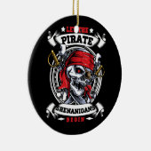 Lass The Pirate Shenanigans Begin Crossbones Freeb Keramik Ornament (Rechts)