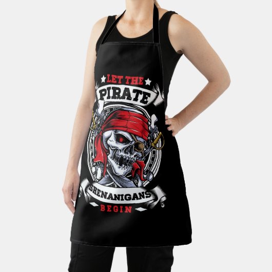Lass The Pirate Shenanigans Begin Crossbones Freeb Schürze (InSitu)