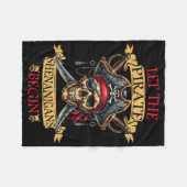 Lass The Pirate Shenanigans Beginnt Halloween Skul Fleecedecke (Vorderseite (Horizontal))