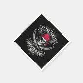 Lass The Pirate Shenanigans Beginnt Halloween Skul Serviette (Ecke)