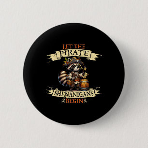 Lass The Pirate Shenanigans fängt Halloween Pirate Button