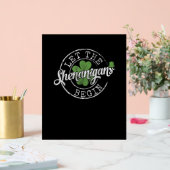 Lass The Shenanigans Begin Funny Clovers St Patric Acrylschild (Hochzeit)