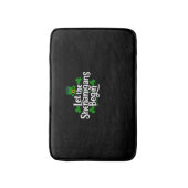 Lass The Shenanigans Begin Funny Clovers St Patric Badematte (Vorderseite Vertikal)