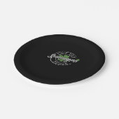 Lass The Shenanigans Begin Funny Clovers St Patric Pappteller (Schrägansicht)