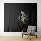 Lass The Shenanigans Begin Funny Clovers St Patric Wandteppich (Beispiel (Horizontal))