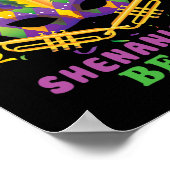 Lass The Shenanigans Begin Funny Mardi Gras Parade Poster (Ecke)
