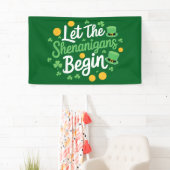 Lass The Shenanigans Begin Funny St Patrick's Day Banner (Insitu)