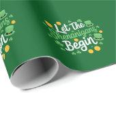 Lass The Shenanigans Begin Funny St Patrick's Day Geschenkpapier (Rolleneckpunkt)