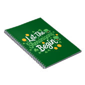Lass The Shenanigans Begin Funny St Patrick's Day Notizblock (Rechte Seite)