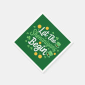 Lass The Shenanigans Begin Funny St Patrick's Day Serviette (Ecke)