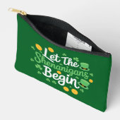 Lass The Shenanigans Begin Funny St Patrick's Day Zubehörtasche (Offen)