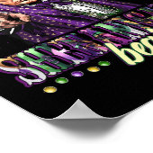 Lass The Shenanigans Begin Funny Trump Mardi Gras  Poster (Ecke)
