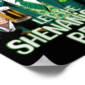 Lass The Shenanigans Begin Funny Trump St Patrick Poster (Ecke)