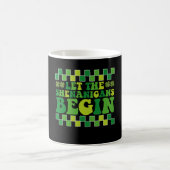 Lass The Shenanigans Begin Irish Groovy Retro Kaffeetasse (Mittel)