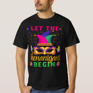 Lass The Shenanigans Begin Mardi Gras Festival T-S T-Shirt