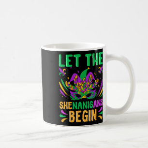 Lass The Shenanigans Begin Mardi Gras Maske New Or Kaffeetasse