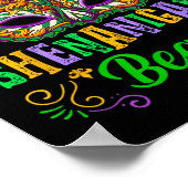 Lass The Shenanigans Begin Mardi Gras Maske New Or Poster (Ecke)