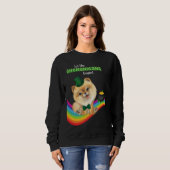 Lass The Shenanigans Begin St Patrick's Day Dog Lu Sweatshirt (Vorne ganz)