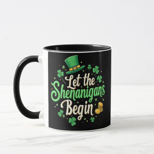 Lass The Shenanigans Begin St. Patrick's Day Funny Tasse (Links)