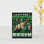 Lass The Shenanigans Begin St Patricks Day Kleebla Karte (Gelbe Blume)