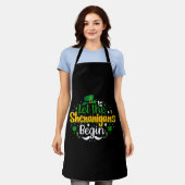 Lass The Shenanigans Begin St Patricks Day Kleebla Schürze (Getragen)