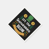 Lass The Shenanigans Begin St Patrick's Day Serviette (Ecke)