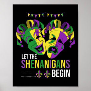 Lass The Shenanigans Beginnende Karnevalsparade Poster