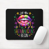 Lass The Shenanigans Frische Pasta machen Mardi Gr Mousepad (Mit Mouse)